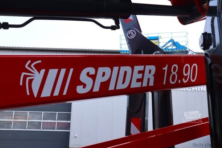 Scharnierende telescopische hoogwerker PLATFORM BAS Spider 18.90 PRO CE Declaration, Vali