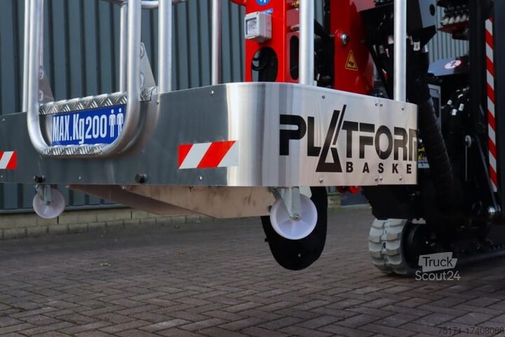 Leddelt teleskopisk arbejdsplatform Platform Basket Spider 18.90 PRO CE Declaration, Valid inspection,