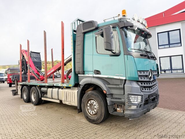 Houttransportwagen Mercedes-Benz Arocs 2648 6x4 Arocs 2648 6x4 mit Heckkran Epsilon M12Z83, Krankabine