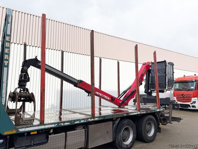 Houttransportwagen Mercedes-Benz Arocs 2648 6x4 Arocs 2648 6x4 mit Heckkran Epsilon M12Z83, Krankabine