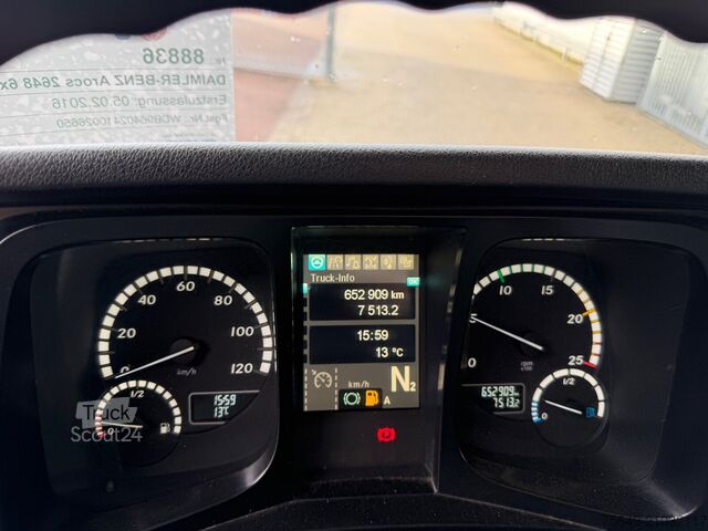 Houttransportwagen Mercedes-Benz Arocs 2648 6x4 Arocs 2648 6x4 mit Heckkran Epsilon M12Z83, Krankabine