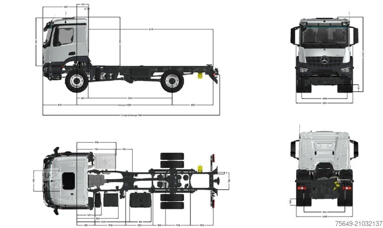 Vrachtwagenchassis Mercedes-Benz Arocs 1827/30 A 4x4 Arocs 1827/30 A 4x4, Fahrschule, mehrfach vorhanden!