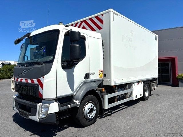 Lastbilsmonterad kran VOLVO FL12.240L-KOFFER-WERKSTATTWAGEN-KRAN HIAB-163TKM
