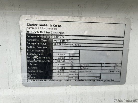 Standaard trekker DAF XG+ 530FT, RETARDER,   EURO6, STANDKLIMA