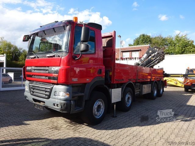 Lastbilsmonterad kran DAF 85.410 Pritsche + HIAB 322E6 Kran 8x4