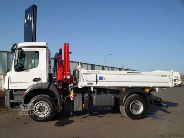Tipper Mercedes-Benz Arocs 1832 KK 4x2 Kipper+Kran Fassi F120+Funk