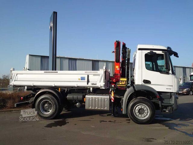 Tipper Mercedes-Benz Arocs 1832 KK 4x2 Kipper+Kran Fassi F120+Funk
