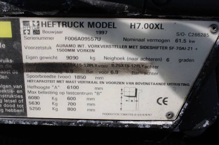 Περονοφόρο όχημα Hyster H 7.00 XL