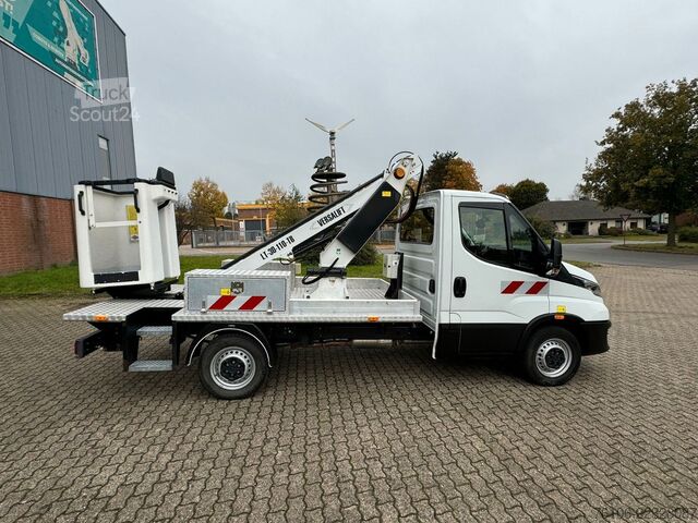 Uz kravas automobiļa uzstādīta darba platforma IVECO Daily 35S14 Hubarbeitsbühne Versalift 11,2 Meter