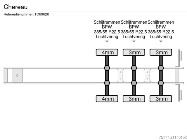 Refrigerated/frozen transport Chereau 