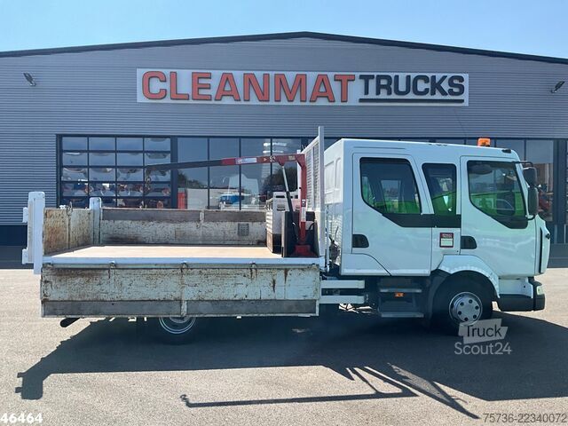 Camion-benne avec grue Renault Midlum 180 HMF laadkraan Just 135.435 km!