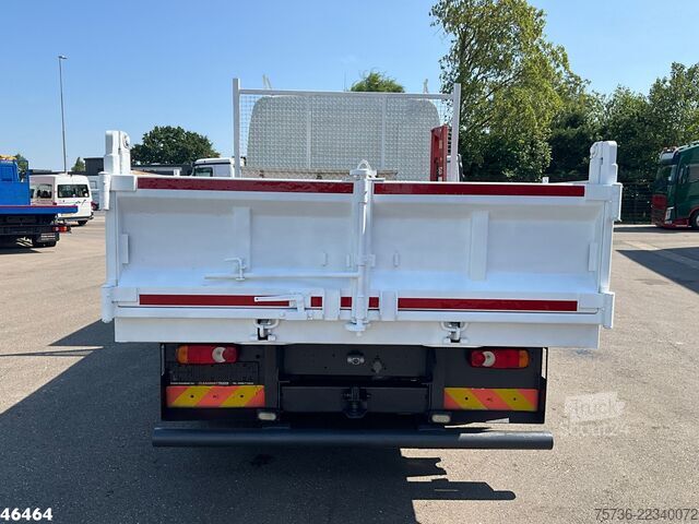 Camion-benne avec grue Renault Midlum 180 HMF laadkraan Just 135.435 km!