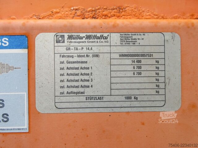 Stockvagn Mueller-Mitteltal Tandemanhänger