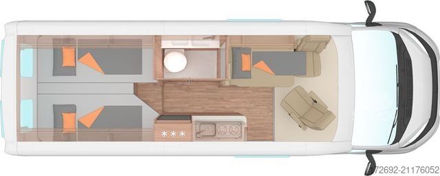 Τροχόσπιτο αυτοκινούμενο WEINSBERG CaraBus GREY 630 ME EDITION [FIRE]