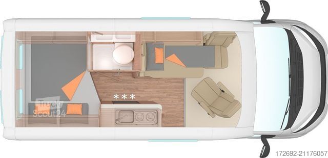 Τροχόσπιτο αυτοκινούμενο WEINSBERG CaraBus GREY 540 MQ EDITION [FIRE]