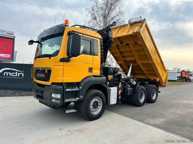 Трьохсторонній самоскид MAN TGS 26.540 6x4 3-Seitenkipper KRAN 19m FUNK