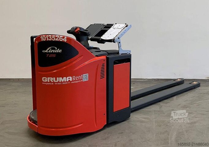 Wózek paletowy elektryczny z podestem dla operatora Linde T 25 SP 131-08
