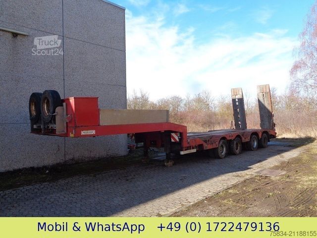 Zema profila puspiekabe FELLECHNER - 2x Lenkachse-4 Radmulden-ausziehbar