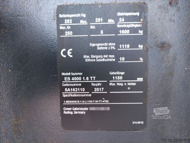 Paliktoru krautņi Crown ES 4000 1.6TT