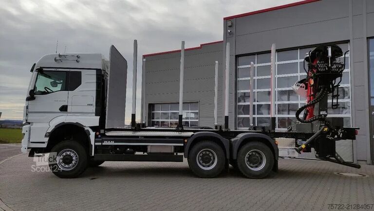 Transporteur de bois MAN TGS 33.520 6x6 BL RADSTAND 3900mm Sofort Verfügb