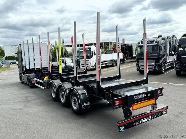 Transportator de lemn PAVIC HTS 24 Kurzholz Schemel Auflieger SONDERPREIS!...