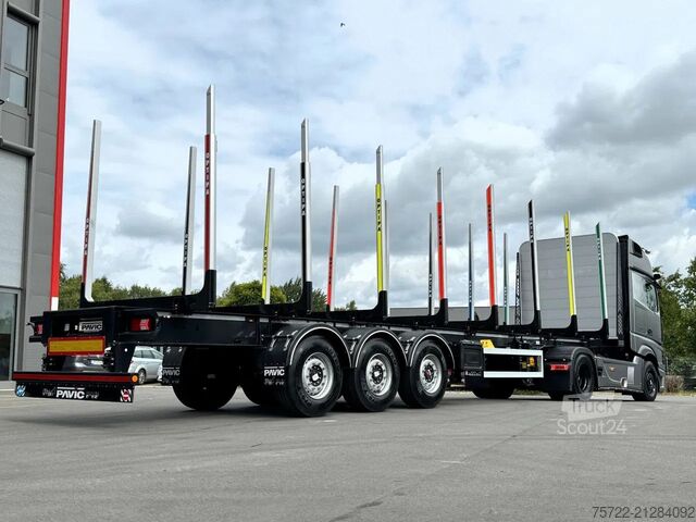 Transportator de lemn PAVIC HTS 24 Kurzholz Schemel Auflieger SONDERPREIS!...