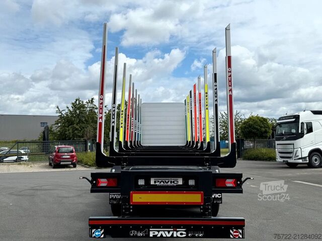 Transportator de lemn PAVIC HTS 24 Kurzholz Schemel Auflieger SONDERPREIS!...