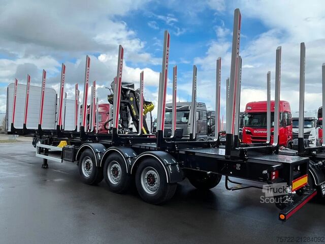 Transportator de lemn PAVIC HTS 24 Kurzholz Schemel Auflieger SONDERPREIS!...