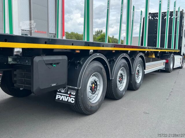 Transportator de lemn PAVIC 3-Achs Auflieger Hartholz-Boden SONDERPREIS!! 3...
