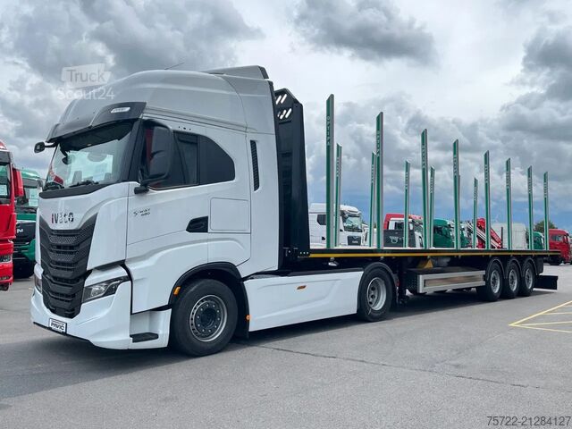 Transportator de lemn PAVIC 3-Achs Auflieger Hartholz-Boden SONDERPREIS!! 3...