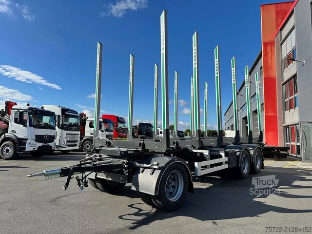 Transportator de lemn PAVIC HTA 27 68Z Luft/Luft 3-Achser Zwilling Schemel ...