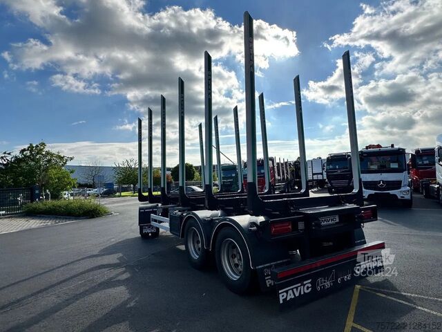 Transportator de lemn PAVIC HTA 27 68Z Luft/Luft 3-Achser Zwilling Schemel ...