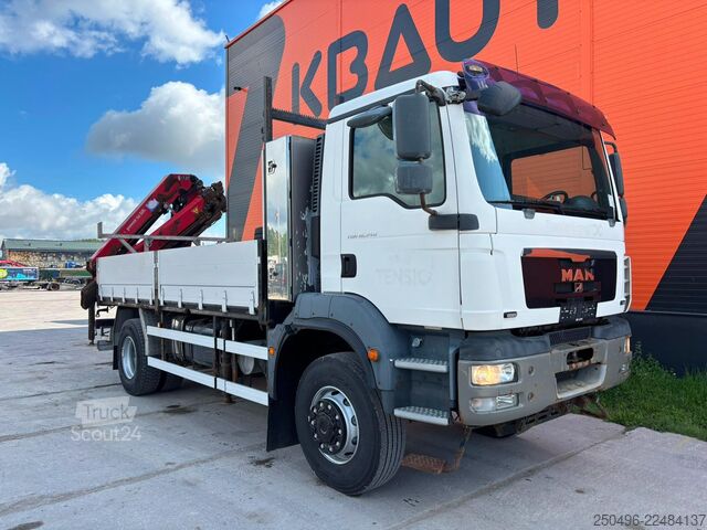 الجسم المفتوح MAN TGM 18.340 4x4 HMF 1720-K5 / PLATFORM L=5009 mm