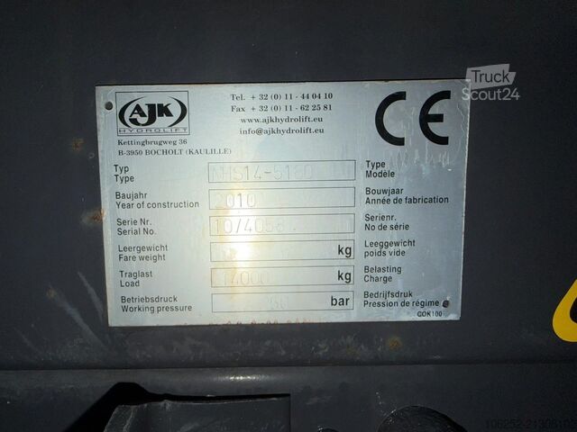 Sistema de brazo de gancho DAF CF 75.250 HOOKLIFT + CRANE HIAB 175-4 - A/C - 3...