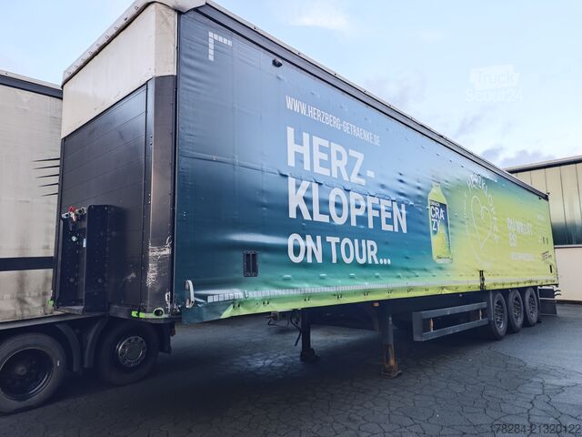 Naczepa otwarta z plandeką Schmitz Cargobull S01 QuickSlide Liftachse Palettenanschl