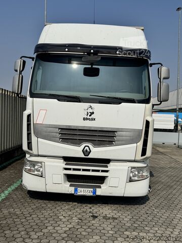 Samochód ciężarowy z plandeką typu platforma Renault Premium 360