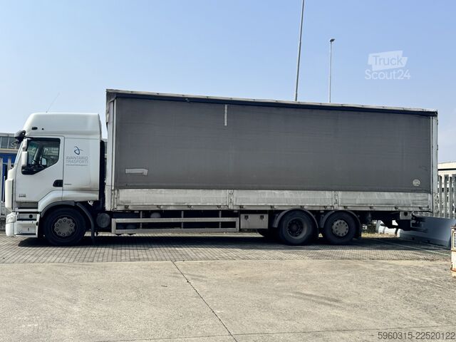 Samochód ciężarowy z plandeką typu platforma Renault Premium 360