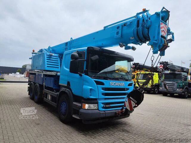 Автокран Scania P360 6x4 Liebherr LTF 1035-3.1