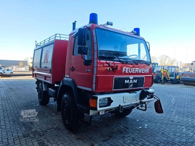 Hasičský vůz MAN 8.153 4x4 Rotzler Winch!