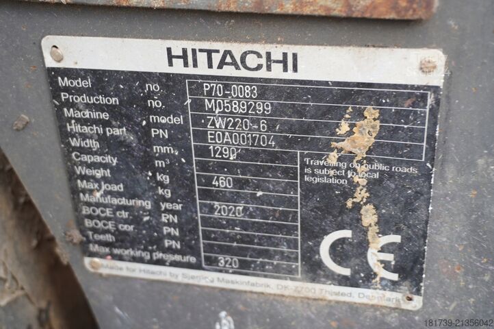 Carregador articulado Hitachi ZW220 articulated loader / 2 buckets