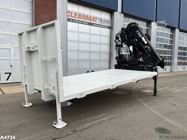 ролл-оф контейнер Laadplateau met Hiab 14 Tonmeter laadkraan 