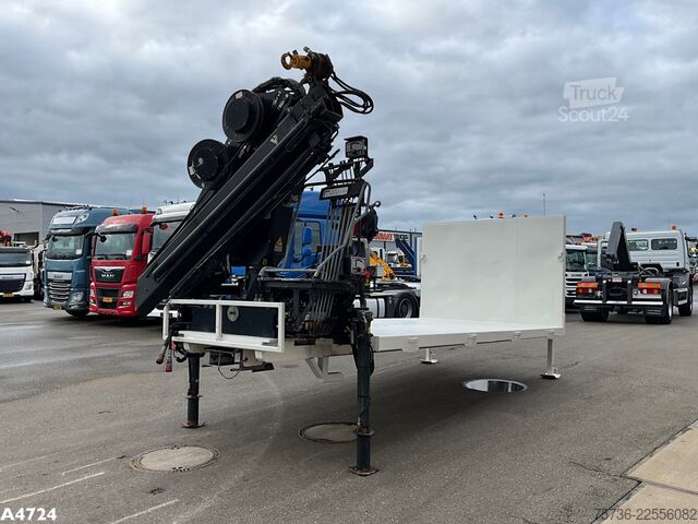 ролл-оф контейнер Laadplateau met Hiab 14 Tonmeter laadkraan 