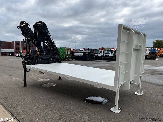 ролл-оф контейнер Laadplateau met Hiab 14 Tonmeter laadkraan 
