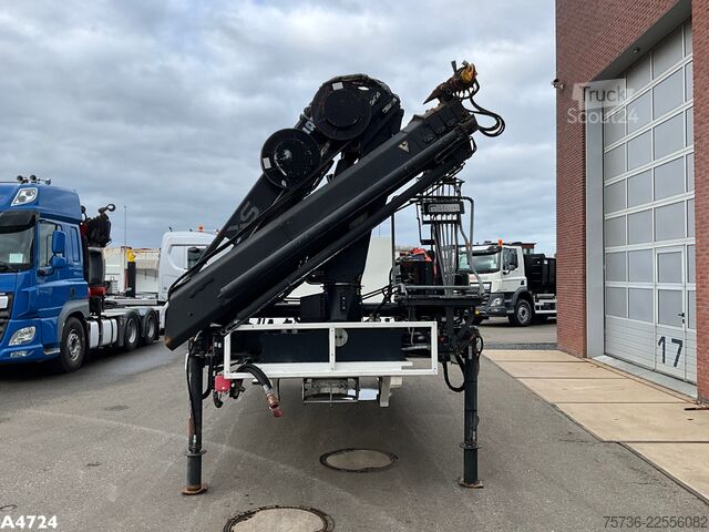 ролл-оф контейнер Laadplateau met Hiab 14 Tonmeter laadkraan 