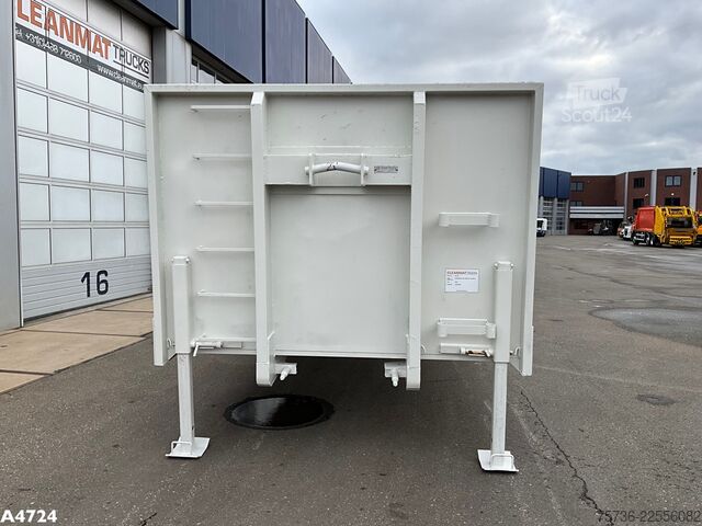 ролл-оф контейнер Laadplateau met Hiab 14 Tonmeter laadkraan 