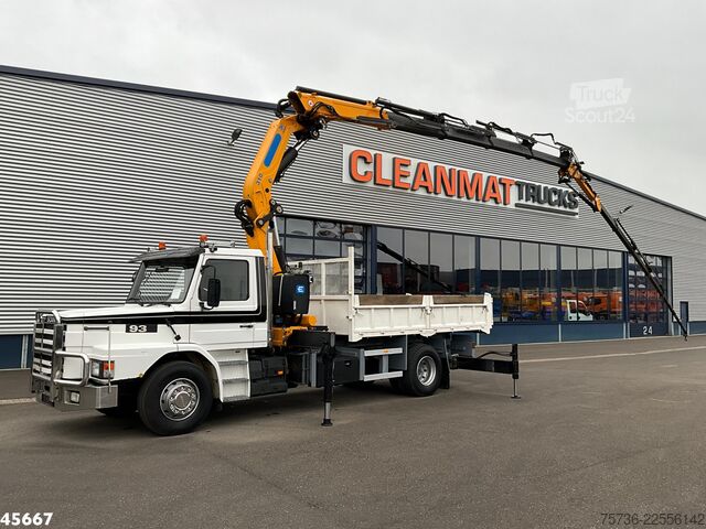 Nosturilla varustettu kippivaunu Scania T 93 4x2 Kipper met 31 Tonmeter laadkraan (bj 2...
