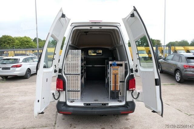 Umpikorja-auto VW T6.1 Transporter 2.0 TDI 4Motion Hochdach Lang Werkstatteinbauten CoC KLIMA Standheiz.