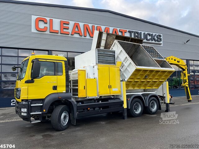 Piesūces transportlīdzeklis MAN TGS 33.480 6x4 MTS Saugbagger 8 m³
