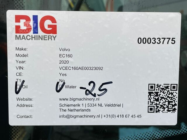 Goseniški bager Volvo EC160ENL