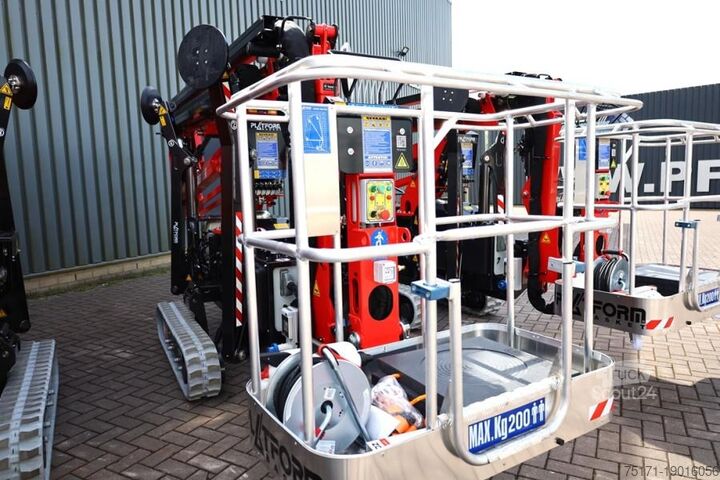 Leddelt teleskopisk arbejdsplatform Platform Basket Spider 18.90 PRO CE Declaration, Valid inspection,